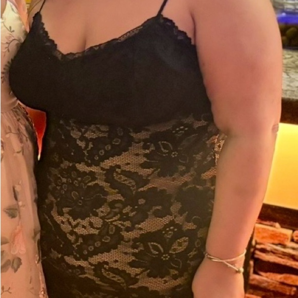 Fashion Nova Black Lace Dress size 2x
